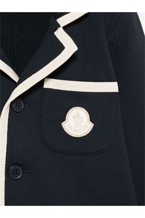 blue cotton blazer MONCLER KIDS | K19548G0000989AKM778